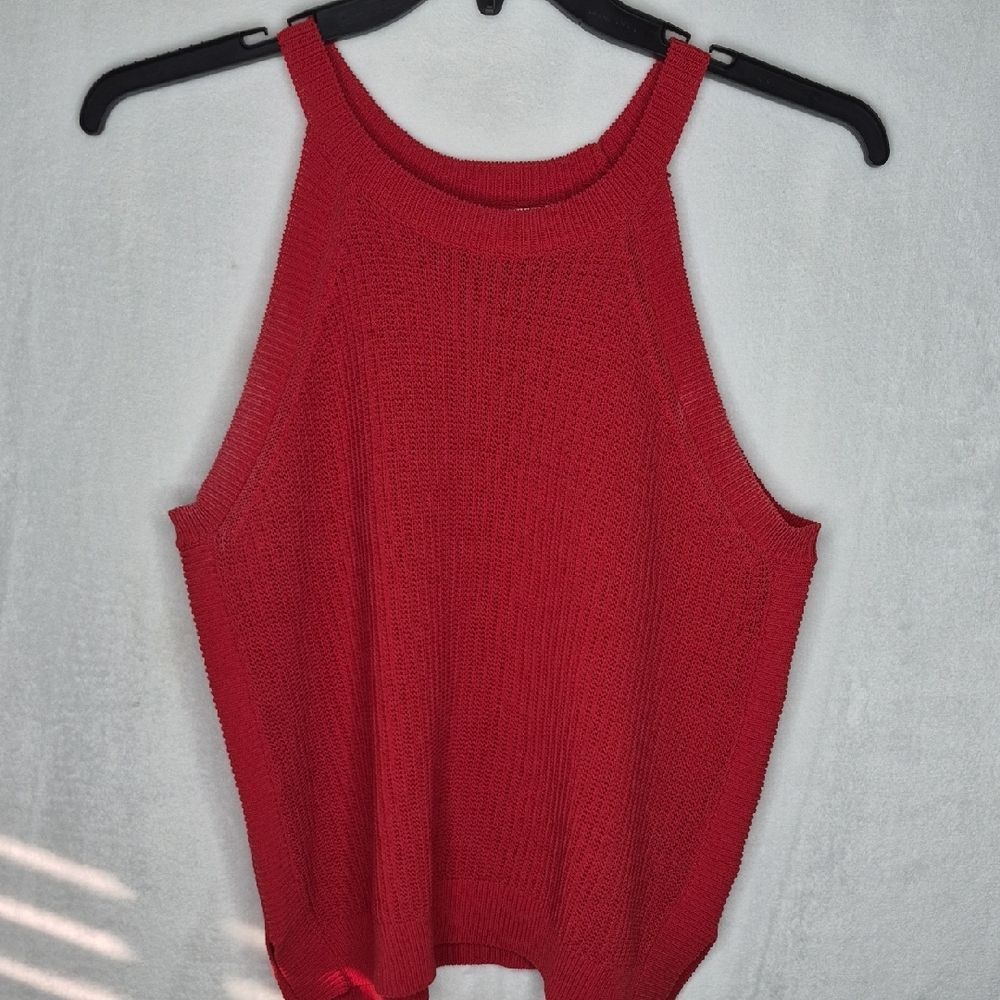 Prologue Red Knit Tank Top Size XL